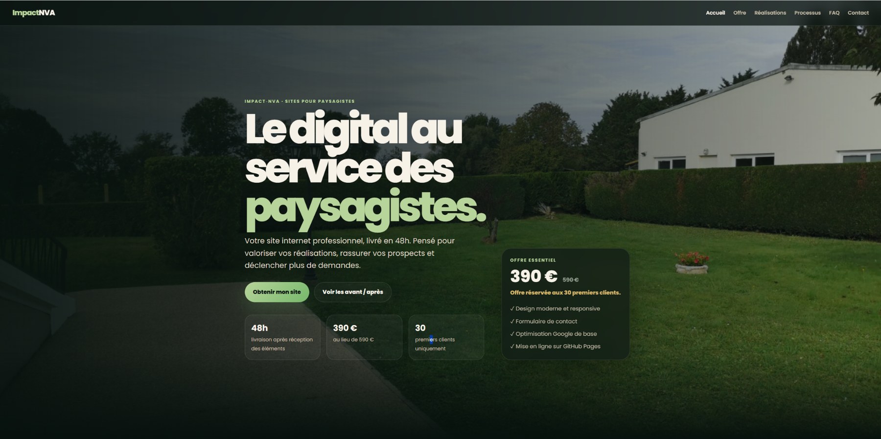 Page accueil V2 Prestige